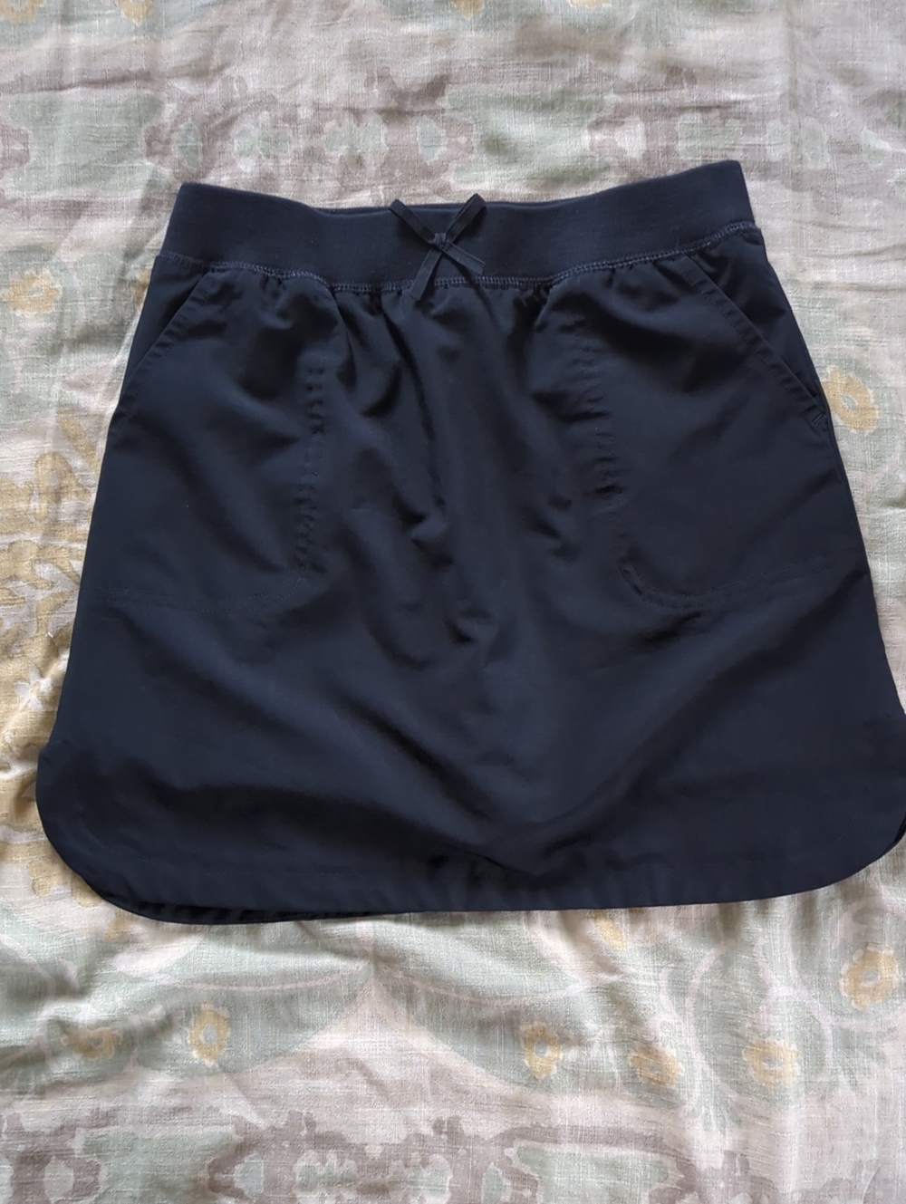 Izod Navy Blue Athletic Skort with Waist Tie